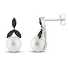 Thumbnail Image 0 of Pnina Tornai Freshwater Cultured Pearl & Black Diamond Earrings 1/3 ct tw 14K White Gold