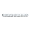 Thumbnail Image 3 of Diamond X Bezel Anniversary Band 1/4 ct tw 14K White Gold