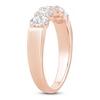 Thumbnail Image 2 of Oval-Cut Diamond 5-Stone Anniversary Band 1 ct tw 14K Rose Gold