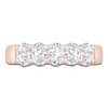 Thumbnail Image 3 of Oval-Cut Diamond 5-Stone Anniversary Band 1 ct tw 14K Rose Gold