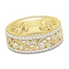 Thumbnail Image 1 of Kirk Kara Round Diamond 1/2 ct tw Wide Lace Wedding Band 14K Yellow Gold