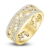 Thumbnail Image 2 of Kirk Kara Round Diamond 1/2 ct tw Wide Lace Wedding Band 14K Yellow Gold