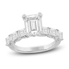 Thumbnail Image 0 of Lab-Created Diamond Emerald-Cut Engagement Ring 4-1/2 ct tw 14K White Gold