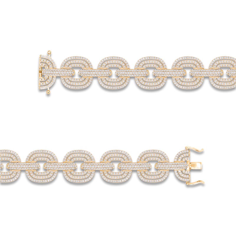 Main Image 2 of Diamond Link Bracelet 6 ct tw 14K Yellow Gold 7&quot;