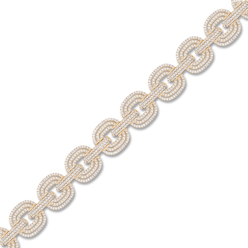 Main Image 3 of Diamond Link Bracelet 6 ct tw 14K Yellow Gold 7&quot;