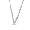 Thumbnail Image 2 of Diamond Riviera Chevron Necklace 5 ct tw 14K White Gold 16&quot;