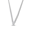 Thumbnail Image 2 of Diamond Riviera Necklace 7 ct tw 14K White Gold 16&quot;