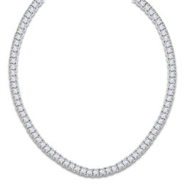 Diamond Riviera Necklace 16 ct tw 14K White Gold 16&quot;