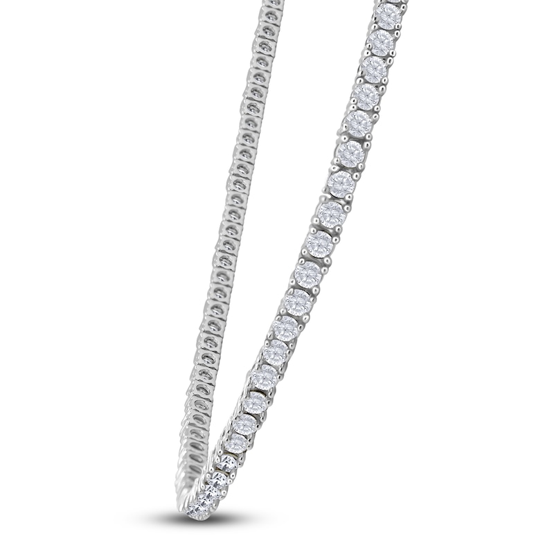 Main Image 2 of Diamond Riviera Necklace 16 ct tw 14K White Gold 16&quot;