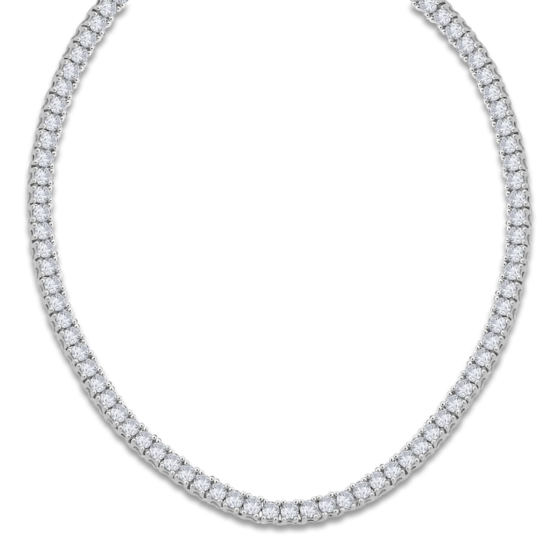 Diamond Riviera Necklace 25 ct tw 14K White Gold 16"