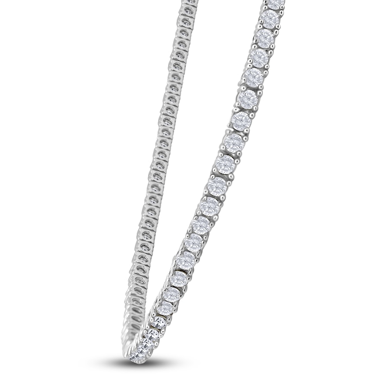 Diamond Riviera Necklace 25 ct tw 14K White Gold 16"