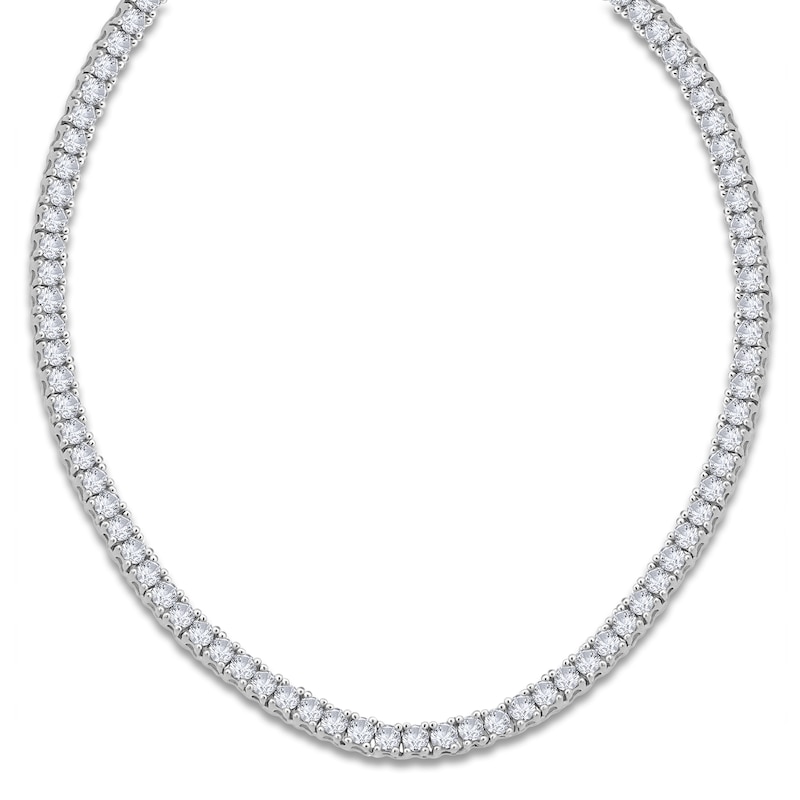 Diamond Riviera Necklace 40 ct tw 14K White Gold 16"