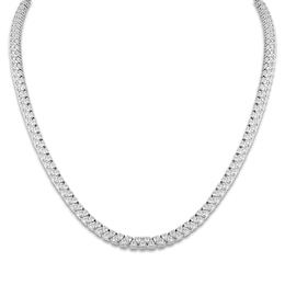 Diamond Riviera Necklace 8 ct tw 14K White Gold 16&quot;