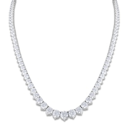 Diamond Riviera Necklace 20 ct tw 14K White Gold 16&quot;