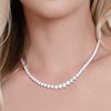 Thumbnail Image 3 of Diamond Riviera Necklace 20 ct tw 14K White Gold 16"