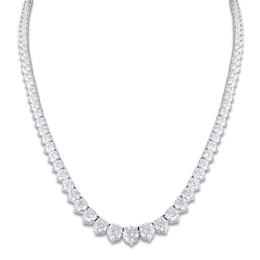Diamond Riviera Necklace 25 ct tw 14K White Gold 16&quot;
