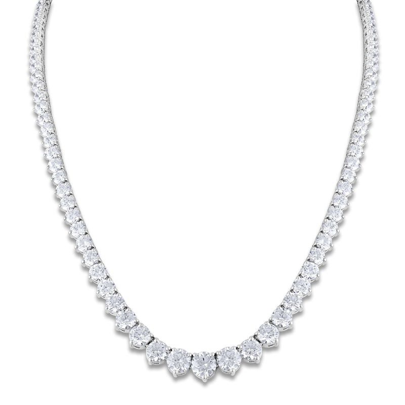 Diamond Riviera Necklace 25 ct tw 14K White Gold 16"