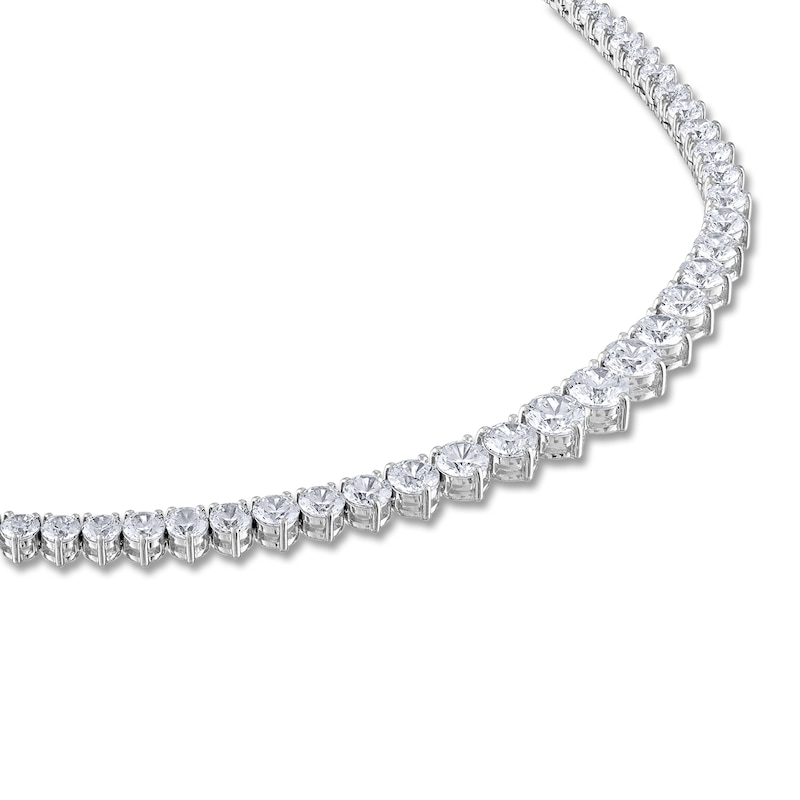 Diamond Riviera Necklace 25 ct tw 14K White Gold 16"