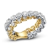 Thumbnail Image 0 of Matinee by A Link Diamond Abbracci Crossover Ring 1-3/4 ct tw 18K Two-Tone Gold