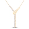 Thumbnail Image 2 of Brilliant Moments Diamond Y Necklace 1 ct tw 14K Yellow Gold 18"