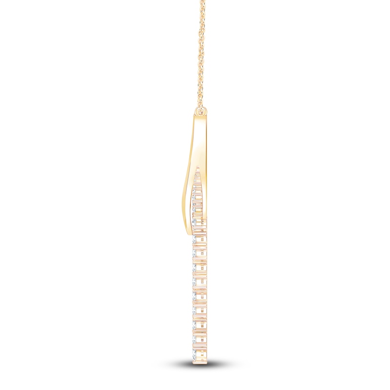 Main Image 2 of Brilliant Moments Diamond Y Necklace 3 ct tw 14K Yellow Gold