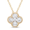Thumbnail Image 0 of Diamond Clover Necklace 1 ct tw 10K Yellow Gold 18"