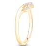 Thumbnail Image 2 of Diamond Graduated Contour Leaf Ring 1/6 ct tw 14K Yellow Gold