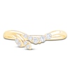 Thumbnail Image 3 of Diamond Graduated Contour Leaf Ring 1/6 ct tw 14K Yellow Gold