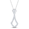 Thumbnail Image 3 of Diamond Shield Necklace 1/3 ct tw 14K White Gold 18&quot;