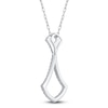 Thumbnail Image 4 of Diamond Shield Necklace 1/3 ct tw 14K White Gold 18&quot;