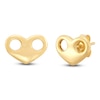 Thumbnail Image 2 of Italia D'Oro Heart Mariner Link Stud Earrings 14K Yellow Gold