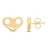 Thumbnail Image 3 of Italia D'Oro Heart Mariner Link Stud Earrings 14K Yellow Gold