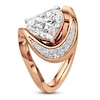 Thumbnail Image 4 of J'Lure Heart Brilliant-Cut Lab-Created Diamond Engagement Ring 2-1/8 ct tw 18K Rose Gold