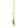 Thumbnail Image 2 of Le Vian Emerald Ombré Necklace 1/8 ct tw Diamonds 14K Honey Gold 19&quot;