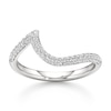 Thumbnail Image 1 of J'Lure Lab-Created Diamond Contour Wedding Band 3/8 ct tw 18K White Gold