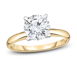 Diamond Solitaire Engagement Ring 1 ct tw Round 14K Yellow Gold (I2/I)