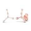 Thumbnail Image 3 of Diamond Cancer Constellation Earrings 1/8 ct tw Round 14K Rose Gold