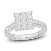 Thumbnail Image 0 of Diamond Engagement Ring 1-3/4 ct tw Round/Princess 14K White Gold
