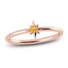 Thumbnail Image 1 of Juliette Maison Natural Citrine Starburst Ring 10K Rose Gold