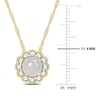 Thumbnail Image 2 of Natural White Moonstone Necklace 14K Yellow Gold