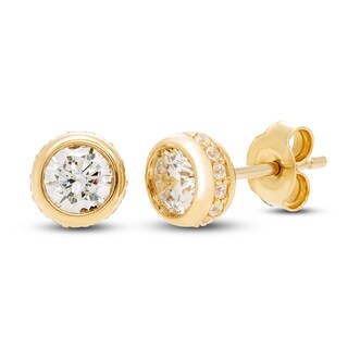 Certified Diamond Earrings 1 ct tw 18K Yellow Gold | Jared