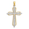 Thumbnail Image 1 of Diamond Accent Cross Charm Round 14K Yellow Gold