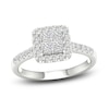 Thumbnail Image 0 of Diamond Halo Engagement Ring 3/4 ct tw Round 14K White Gold