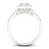 Thumbnail Image 3 of Diamond Halo Engagement Ring 3/4 ct tw Round 14K White Gold