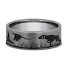 Thumbnail Image 3 of Men's Pointer Wedding Band Grey Tantalum 7.0mm