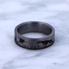 Thumbnail Image 4 of Men's Pointer Wedding Band Grey Tantalum 7.0mm