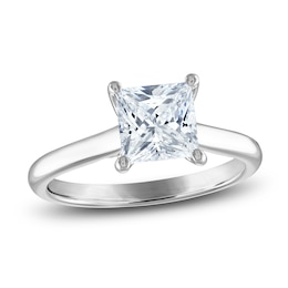Lab-Created Diamond Solitaire Engagement Ring 2 ct tw Princess Platinum