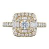Thumbnail Image 2 of Round & Baguette-Cut Diamond Engagement Ring 7/8 ct tw 14K Yellow Gold