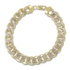 Thumbnail Image 1 of Semi-Solid Curb Chain Bracelet 14K Yellow Gold 8.5&quot; 11.2mm