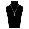 Thumbnail Image 5 of Diamond Cross Pendant Necklace 1/4 ct tw Round 14K Yellow Gold 18&quot;